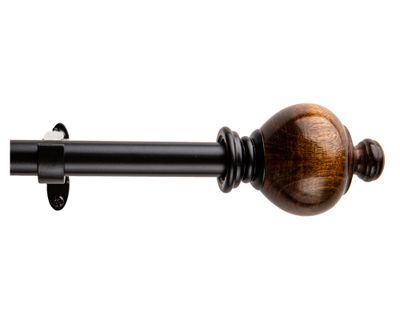 Imagen 1 del producto Barra cortina extensible 16/19 mm 120/210 cm Queen negro Dib