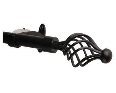 Imagen 2 del producto Barra cortina extensible 16/19 mm 120/210 cm Nido negro Dib