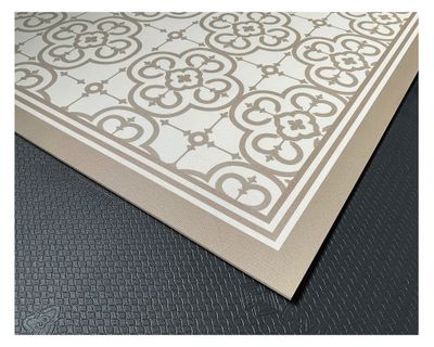 Imagen 2 del producto Alfombra de cocina 50x90 cm Flor Árabe arena