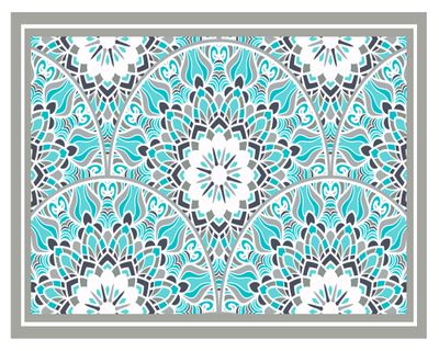 Imagen 1 del producto Alfombra de cocina 40x60 cm Mandala tradicional calipso