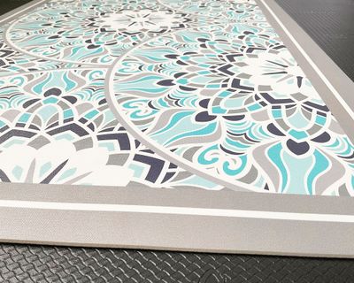 Imagen 2 del producto Alfombra de cocina 50x70 cm Mandala tradicional calipso