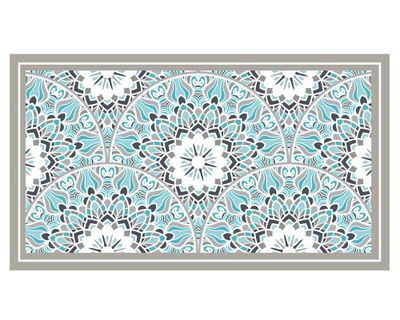 Alfombra de cocina 50x90 cm Mandala tradicional calipso