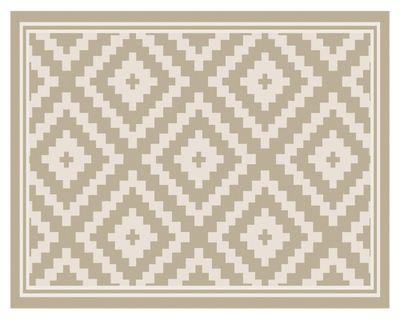 Alfombra de cocina 40x60 cm Rombos arena