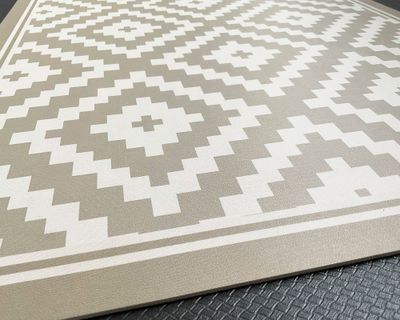 Imagen 2 del producto Alfombra de cocina 40x60 cm Rombos arena