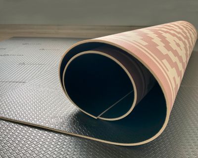 Imagen 2 del producto Alfombra de cocina 50x70 cm Rombos rosado