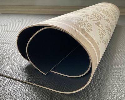 Imagen 2 del producto Alfombra de cocina 40x60 cm Flor Indú arena