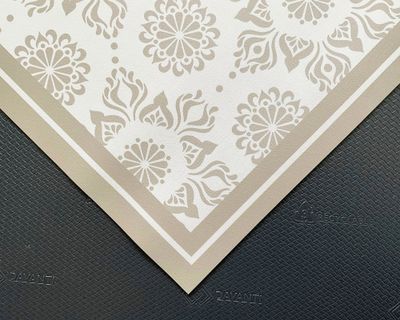 Imagen 2 del producto Alfombra de cocina 50x70 cm Flor Indú arena