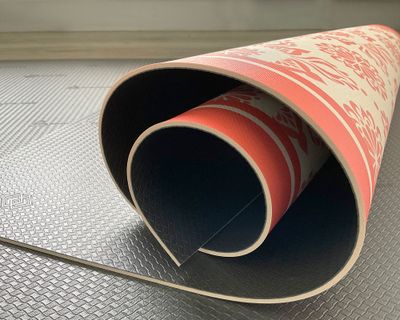 Imagen 2 del producto Alfombra de cocina 50x70 cm Flor Indú coral