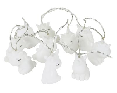 Guirnalda LED 10L luz cálida Unicorn blanco