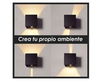 Imagen 2 del producto Aplique LED 2L luz cálida abatible negro Pro-Lighting