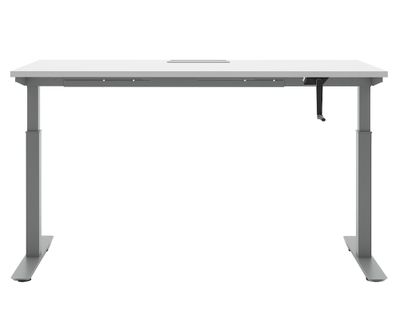 Imagen 1 del producto Escritorio ajustable pasacables Neo blanco/gris