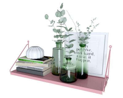 Imagen 2 del producto Repisa 62cm Angolo simple rosado claro Ducasse