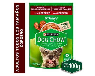 Alimento húmedo adulto cordero 100 g