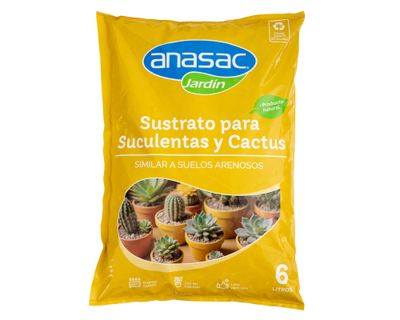 Sustrato para Suculentas Cactus 6 lt