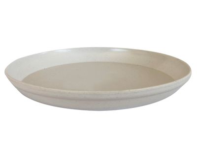 Plato Biodegradable Bamboo Clásica/Actual/Olimpo blanco 2.5x22x22 cm