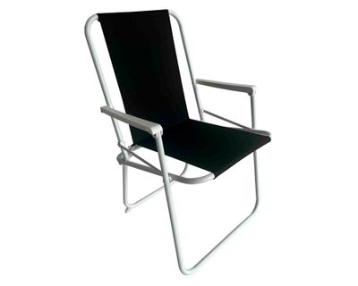 Silla plegable metálica Milos negro