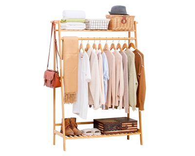 Imagen 2 del producto Perchero madera 140x110x40 cm café natural