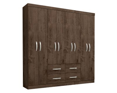 Imagen 2 del producto Clóset 8 puertas 4 cajones tabaco 183x40x177 cm