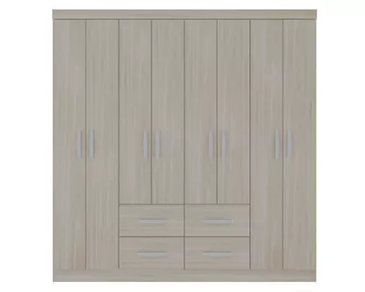 Imagen 1 del producto Clóset 8 puertas 4 cajones crema 183x40x177 cm