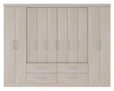 Clóset 10 puertas 4 cajones Lagos 183x235x45 cm