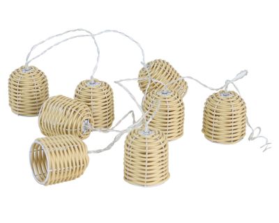 Guirnalda LED rattan 8L