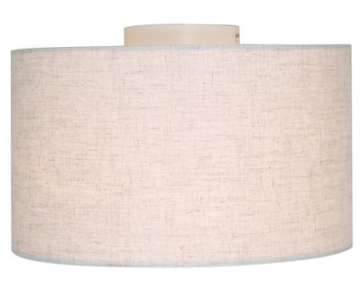 Plafón 1L E27 Pantalla redonda tela