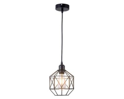 Lámpara colgar 1L E27 Vintage octágono