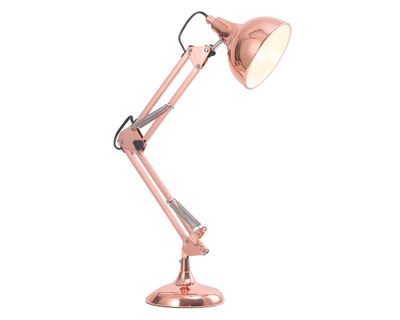 Lámpara de escritorio 30W E14 1L Alen copper