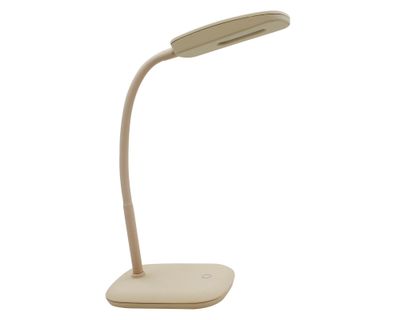 Lámpara escritorio LED luz día Kozma taupe
