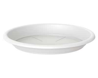 Plato 22 cm plástico Capri blanco