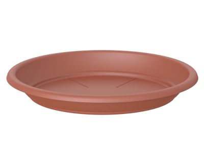 Plato plástico Capri terracotta