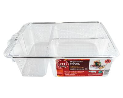Organizador de cocina multiuso acrílico 3 divisiones