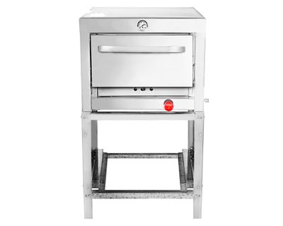 Horno semi industrial 1 cámara gas licuado gris