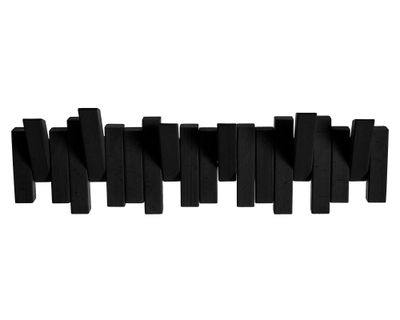 Perchero madera negro