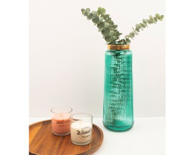 Imagen 2 del producto Florero 30 cm Rayas verde