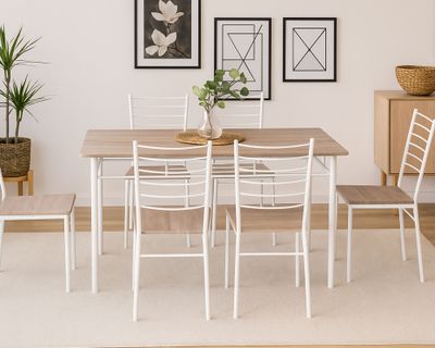 Imagen 2 del producto Comedor 6 sillas Said 76x140x80 cm