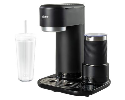 Oster Cafetera Latte Con Espumador Negro 650 Ml Cafeteras