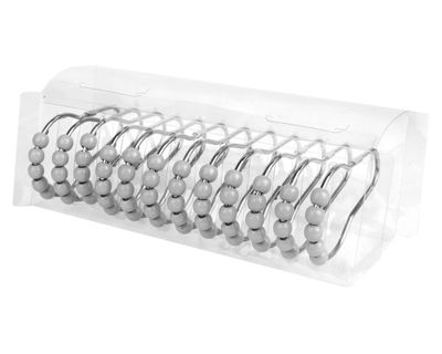 Imagen 2 del producto Cortina baño Rayas gris 180x180 cm