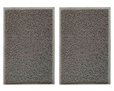 Limpiapiés 40x60 cm Spaguetti gris 2 piezas