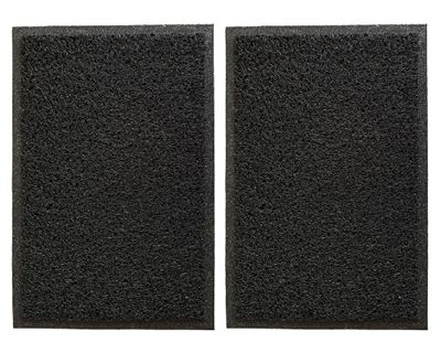 Limpiapiés 40x60 cm Spaguetti negro 2 piezas