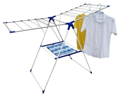 Imagen 2 del producto Tendedero plegable 14 m aluminio blanco