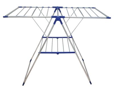 Tendedero plegable 14 m aluminio blanco