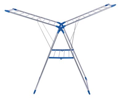 Imagen 2 del producto Tendedero plegable 14 m aluminio blanco