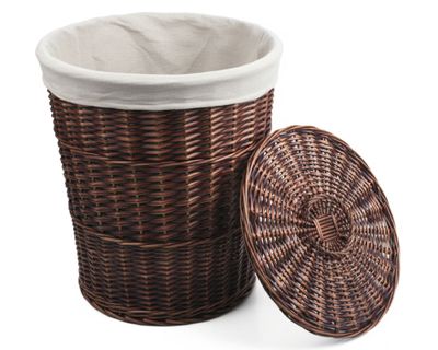 Imagen 2 del producto Set hamper mimbre redondo con tapa