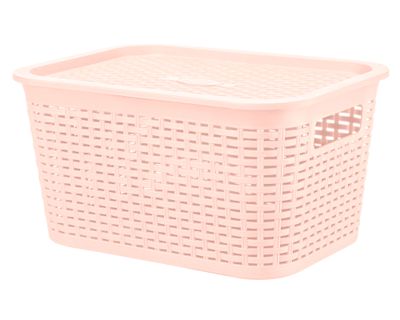 Imagen 2 del producto Canasto organizador Tavarua rosado plástico 6.5 lt
