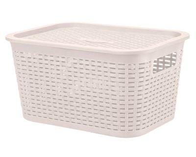 Imagen 2 del producto Canasto organizador Tavarua beige plástico 6.5 lt