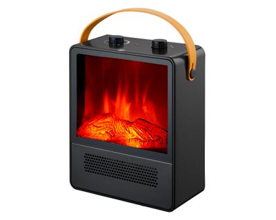 Imagen 2 del producto Calefactor efecto chimenea negro 1800W