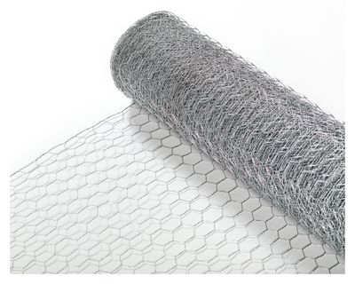 Malla hexagonal  60x500 cm Dual gris