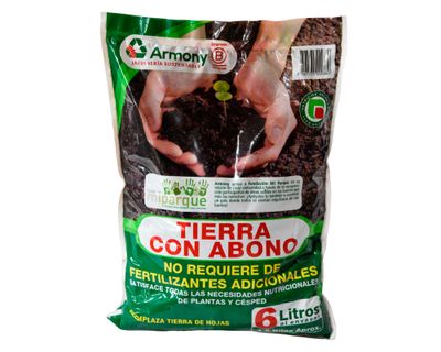 Imagen 1 del producto Tierra con abono 6 litros natural