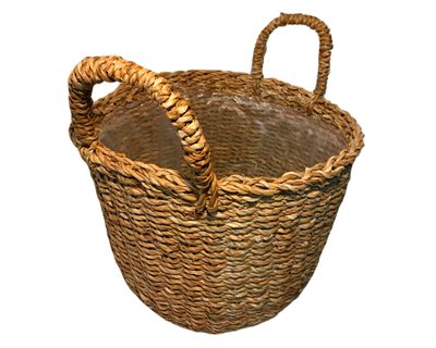 Macetero canasto 33 cm Delhi natural